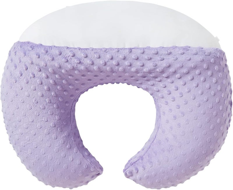 DONOMILO Dots Nursing Pillow Cover, Case Plush Breathable Breastfeeding Pillow Slipcover Fits Nursing Pillow, Super Soft Snug Positioners for Baby Boy Baby Girl (Lavender) - Image 5